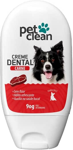 Creme Dental Para Cachorro E Gatos Sabor Carne Pet Clean 60g
