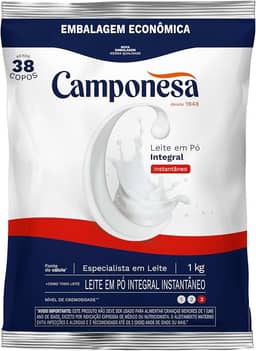 Camponesa - Leite em Pó Integral Instantâneo 1Kg