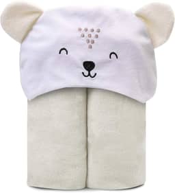 Papi Toalha De Banho Atoalhada Mami Bichuus Forrada C/ Capuz Bordado Para Bebê 90Cm X 80Cm Contém 01 Unidade