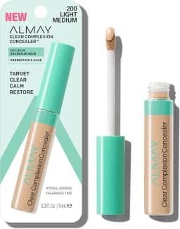Almay Corretivo Clear Complexion Para Tratamento De Acne Com Ácido Salicílico - Leve, Hipoalergênico, Pele Sensível