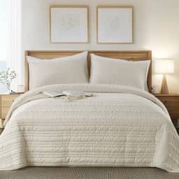 KASENTEX Conjunto de colcha de veludo luxuoso, 3 peças, tamanho grande, colcha de cama macia com 2 fronhas, cobertor leve para cama, design elegante, lavar à máquina para todas as estações, cáqui