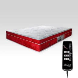 Colchão King Size (1,93 x 2,03 m) Com Controle Massagem (Vermelho)