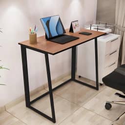 Escrivaninha Mesinha Portátil Multiuso Home Office Dobrável (Freijó)