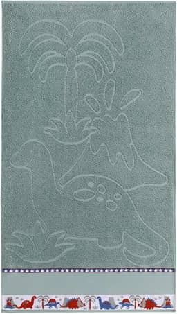 Toalha de Banho Infantil 1,20m x 0,68m Algodão Tecido Grosso Verde