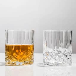 SIYOUKI Conjunto de copos Crystal Whisky 325 ml, Old Fashioned Rocks Barware Lowball Vidro para Bourbon, Whisky escocês, coquetéis, conhaque, bebida alcoólica, presente masculino (pacote com 2)