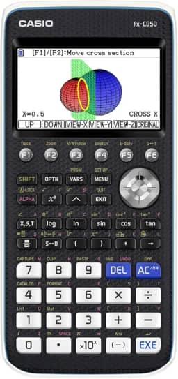 Casio fx-CG50 PRIZM® – Calculadora gráfica colorida com gráfico 3D e Python | Tela grande de alta resolução, funções básicas e avançadas | Ideal para exames, STEM, programação e matemática avançada