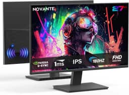Monitor Gamer IPS 27 Polegadas, Full HD 1920x1080, 180Hz, HDR400, G-SYNC, Alto-falantes Embutidos, Entradas HDMI/DisplayPort/USB/3.5mm, Ângulo ajustável, Compatível com G-SYNC, Preto