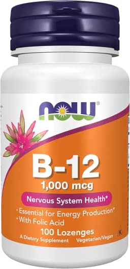 Vitamina B 12 1000mcg (100 pastilhas) Now Foods