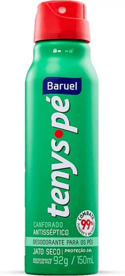 Tenys Pé Baruel Canforado Jato Seco 92g - Desodorante para os pés