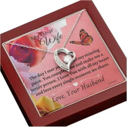 Presentes para esposa, colar To My Soulmate para mulheres, presente de aniversário para esposa, dia dos namorados romântico dia das mães aniversário de casamento joias de Natal para ela