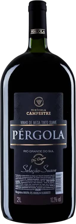 VINHO TINTO SUAVE SELECAO PERGOLA 2 LT