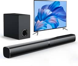 Bluetooth Soundbar, 2.1 Canais, Dolby Digital, Home Theater para TV, Alto-Falantes e Caixas de Som para Home Theater, 3D Surround