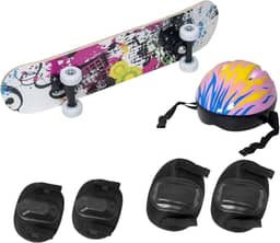 Skate Infantil Radical Iniciante 60 CM Tinta Rosa BH Store