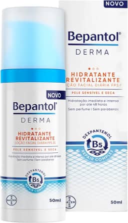 Bepantol Derma Hidratante Facial Diário, Hidratante Revitalizante FPS25, 50ml