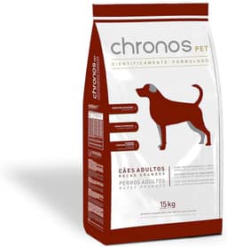 Chronos Ração Pet Cães Super Premium Adultos Raças Grandes 15Kg Para Todas Grande Adulto Sabor Frango