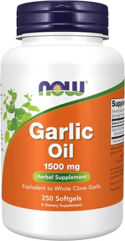 Oleo de Alho (Garlic Oil) 1500mg 250 Softgels - Now Foods