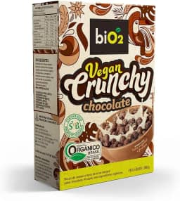 Cereal Matinal Orgânico biO2 Vegan Crunchy Chocolate 200 g Vegano e sem Glúten
