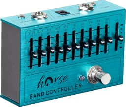 Pedal equalizador de 10 bandas, equalizador (31,25 Hz-16 kHz) com ganho/atenuação de ± 12 dB para cada banda para baixo de guitarra elétrica, incluindo guitarras de 4 cordas 5 cordas 6 cordas e 7
