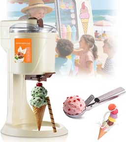MáQuina De Sorvete De Mesa, MáQuina De Sorvete Cremoso Com Coletor De Bolas De Sorvete, RemovíVel E LaváVel Para Uso DoméStico, Iogurte Congelado