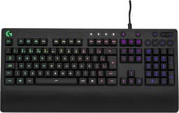 Teclado Gamer Logitech G213 com Layout ABNT2, RGB LIGHTSYNC, Controles de Mídia Dedicados, Design Durável e Resistente à Respingos