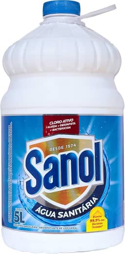 Água Sanitária, Sanol, 5 Litros, Branca