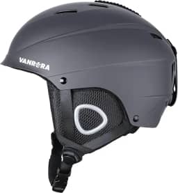 VANRORA Capacete de esqui, capacete de snowboard para homens e mulheres, ventilação com controle climático, ajuste de discagem, compatível com óculos, forro de lã removível e almofadas auriculares