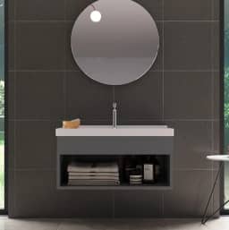 Gabinete com Cuba para Banheiro 100% MDF Gianduia Zoff