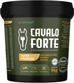 Suplemento Cavalo Forte Super Premium 5kg | Creatina para Cavalo de Vaquejada Equino Atleta | 4x Mais Força, Imunidade e Recuperação Pós-Prova | Articulação e Saúde de Casco, Pelo | VeterinUp