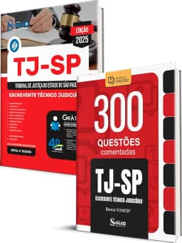 Combo TJ-SP - Escrevente Técnico Judiciário (Apostila + Caderno de Questões Comentadas)