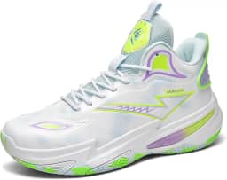 Tênis de basquete masculino da moda, respirável, antiderrapante, durável, leve com suporte arco, tênis para quadra interna e externa