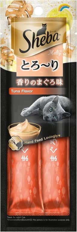 Petisco Sheba Cremoso Sabor Atum Gatos Adultos 2 Uni