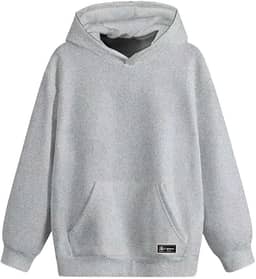 Blusão Moletom Canguru Infantil Liso Básico com Capuz e Bolso