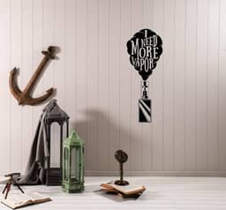 Decalque de parede eletrônico narguilé fumaça cigarro fumar vinil adesivo grande decoração (ed1026) preto