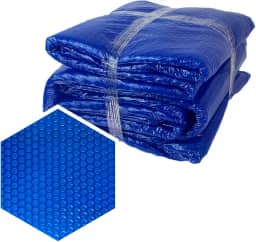 Capa Lona Térmica Para Piscina 7 x 3,5m Proteção Uv 300 Micras Azul Induplas