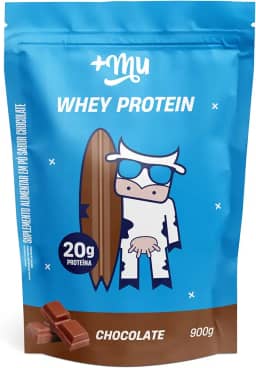 +Mu Whey Concentrado Sabor Chocolate 18g Proteina - Refil 900g