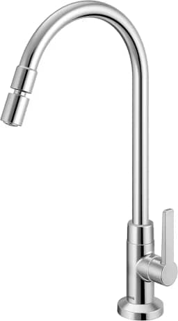 Torneira para Pia de Cozinha Gali Metal Bica Alta Docol, Cromado