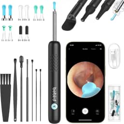 Ferramenta de Remoção de Cera de Ouvido BEBIRD - Removedor de Cera de Ouvido Atualizado R1 com Câmera 1080P, Kits Inteligentes de Remoção Visual de Cera de Ouvido com 7 Peças, 6 Luzes LED, 5 Tipos de Pontas de Substituição
