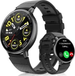 Hrich Smartwatch, Relógio Inteligente, Pode Fazer e Receber Chamadas, com Notificacao de Mensagem,100+modos Esportivos (preto)