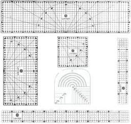 Kit 6 R�guas Costura 15x60 15x30 5x60 5x30 15x15 Caixa de Leite Acr�lico