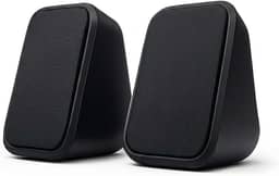 Caixa de Som Mini PC Notebook 5W RMS Som Nítido Estéreo USB Plug Play Controle Volume Integrado Home Office Videochamadas Aulas Online Setup Compacto