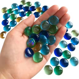 Pedra Gema de Vidro Decorativa Sortida 1000g Para Vasos, Arranjos, Aquários, Terrários, Festas e Artesanato - Brucaro Prime