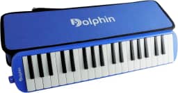 Escaleta 37 Teclas Dolphin 6721, com Semi Case Azul
