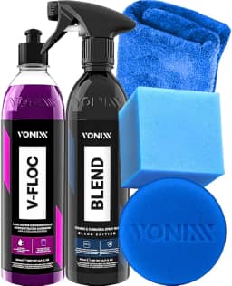 Blend Spray Black Edition Cera para Carro Preto Shampoo V-Floc Vonixx