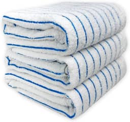 Kit 03 Toalha de Banho Grossa Praia Hotel 440g/m² Costura Dupla Reforçada