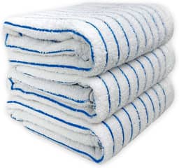 Kit 03 Toalha de Banho Grossa Praia Hotel 440g/m² Costura Dupla Reforçada