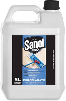 Sanol Pró Limpa Porcelanato 5 Litros Branco