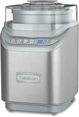 Cuisinart Máquina De Fazer Sorvete, 2 Litros, Cool Creations Frozen Yogurt, Gelato, Sorbet Maker, Tela Lcd E Timer, Aço Inoxidável, Ice-70P1