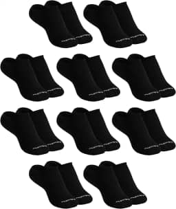 Kit 10 Pares Meias Soquete Sapatilha Invisível Cano Baixo Algodão Mash Unissex