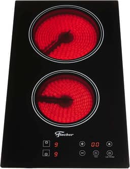 FISCHER COOKTOP ELÉTRICO TOUCH 2 BOCAS MESA VITROCERÂMICA PRETO 220V - 30004-73474