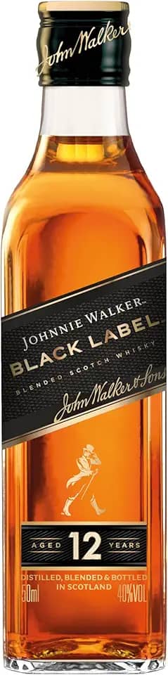 JOHNNIE WALKER Whisky Black Label 12 anos, 50ml
